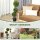 Künstlicher Buchsbaum 2er Set, Kunstpflanze, realistisches Aussehen, Outdoor, Grün + Schwarz
