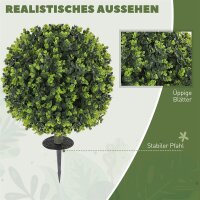 2er-Set Kunstpflanzen, Künstliche Buchsbaumkugeln...