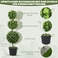 Kunstpflanzen im Topf, Kunststoff-Blätter, beflockte...