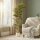 Künstlicher Geigenfeigenbaum Kunstpflanze mit 71 Blättern, Massivholzstamm, Topf, 50 x 50 x 150 cm, Grün