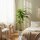 Künstlicher Dracaena-Baum 120 cm mit biegsamen Stämmen und weißem Pflanzgefäß für Wohnzimmer Schlafzimmer Büro
