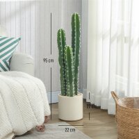 Kunstpflanze Kaktus Pflanzen groß 95 cm mit Topf...