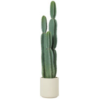 Kunstpflanze Kaktus Pflanzen groß 111 cm künstliche Pflanzen im Topf für Büro Wohnzimmer