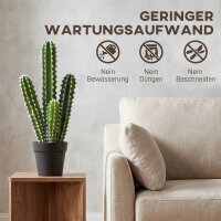 Kunstpflanze Kaktus Pflanzen 53 cm künstliche Pflanzen im Topf für Zuhause, Büro