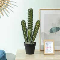 Kunstpflanze Kaktus Pflanzen 53 cm künstliche Pflanzen im Topf für Zuhause, Büro