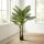 Künstliche Palme 150cm Kunstpalme mit 16 Palmenwedel Groß Kunstpflanze im Topf für Wohnzimmer Balkon Dekoration Grün