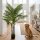 Künstliche Palme 150cm Kunstpalme mit 16 Palmenwedel Groß Kunstpflanze im Topf für Wohnzimmer Balkon Dekoration Grün
