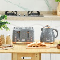 2-in-1 Toaster und Wasserkocher Set, 7...