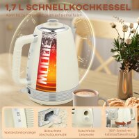 Wasserkocher- und Toaster-Set, 1,7 L, 2200W, Strix...