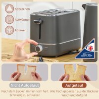 Set aus 1,7 L Wasserkocher und Toaster mit 6...