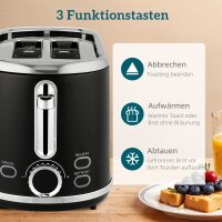 Wasserkocher- und Toaster-Set, LED-Anzeige, 1,7 Liter,...