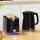 Wasserkocher- und Toaster-Set, 2200W, Otter-Thermostat, 2-Schlitz-Toaster, 7 Bräunungsstufen, Krümelfach, Schwarz