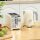 Wasserkocher- und Toaster-Set, 2200W, 7 Bräunungsstufen, versch. Funktionen, Creme