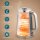 2200W, 1,7L Wasserkocher mit Schnellkochfunktion, Entkalkungsfilter und 4-Scheiben-Toaster mit 7 Bräunungsstufen, Grau