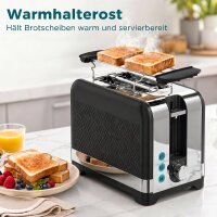 2-Scheiben-Toaster mit 7 Bräunungsstufen,...