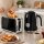 Wasserkocher und Toaster Set mit Thermometer, 1,7 l, 2200 W Wasserkocher, 2-Scheiben-Toaster mit 7 Bräunungsstufen
