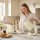 Wasserkocher- und Toaster-Set mit LED-Display, 1,7-L-Wasserkocher mit 3 Std. Warmhaltefunktion, Creme