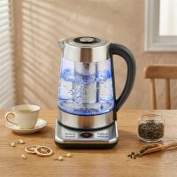 Elektrischer Wasserkocher, 1,7L Schnellkochender 2200W...