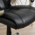 Bürosessel Chefsessel mit Wippfunktion Bürostuhl Schreibtischstuhl Ergonomischer Drehstuhl Sportsitz Hoher Rückenlehne Schwarz Kunsterleder Metall 70 x 58 x 114–124 cm
