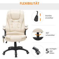 Bürostuhl mit Massagefunktion, Wärmefunktion,...