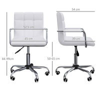 Bürostuhl im Retrodesign, höhenverstellbar, 5...