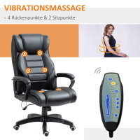 Bürostuhl mit Massage höhenverstellbarer...