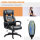 Bürostuhl mit Massage höhenverstellbarer Chefsessel ergonomischer Drehstuhl Gamingstuhl Computerstuhl Massage Sessel 6 Vibrationspunkte Leinen-Gefühl einstellbar Schwarz 66 x 78 x 112-120 cm