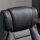 Bürostuhl mit Massage höhenverstellbarer Chefsessel ergonomischer Drehstuhl Gamingstuhl Computerstuhl Massage Sessel 6 Vibrationspunkte Leinen-Gefühl einstellbar Schwarz 66 x 78 x 112-120 cm
