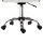 Bürostuhl, Drehstuhl, Kunstleder, Stahlstruktur, 5 Räder, gepolstert, Weiß