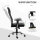 Bürostuhl Drehstuhl höhenverstellbar Chefsessel Schreibtischstuhl ergonomisch PU schwarz 66 x 73 x 108-118 cm