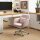 Massage Schreibtischstuhl 78-86 cm höhenverstellbarer Bürostuhll Drehstuhl Computerstuhl mit USB-Schrittstelle Arbeitsstuhl mit Vibrationsfunktion Lendenkissen Massagefunktion Rosa