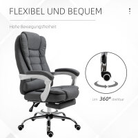 Bürostuhl mit ausklappbarer Fußstütze,...