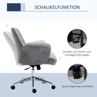 Bürostuhl mit Wippfunktion Schreibtischstuhl...