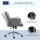 Bürostuhl mit Wippfunktion Schreibtischstuhl höhenverstellbarer Drehstuhl ergonomischer Arbeitsstuhl modern Belastbar bis 120 kg Mikrofaser Hellgrau 67 x 69 x 92-102 cm