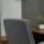Bürostuhl mit Wippfunktion ergonomischer Stuhl mit gepolsterte Armlehne Kopfstütze höhenverstellbarer Schreibtischstuhl Drehstuhl mit Rückenlehne Nylon Grau 65 x 78 x 110-118 cm