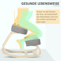 Kniestuhl, ergonomischer Sitzhocker, Polsterhocker...