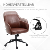 Bürostuhl, höhenverstellbar, Drehfunktion, 58,5...