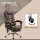Massage-Bürostuhl, Liege- & Wärmefunktion, drehbar, ergonomisch, bis 120 kg, Braun