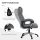 Bürostuhl Schreibtischstuhl Chefsessel, höhenverstellbar, Wippfunktion, 6 cm x 75 cm x 120 cm, Grau
