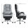 Bürostuhl, ergonomisch, verstellbar, 63x71x123-129cm, Hellgrau/Schwarz