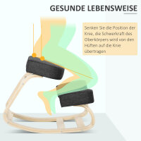 Kniestuhl, ergonomischer Sitzhocker, Polsterhocker...