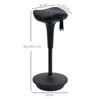 Bürohocker mit Schwenkfunktion, ergonomischer...