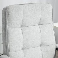 Bürostuhl, Schreibtischstuhl, Kippfunktion, höhenverstellbar, bis 120 kg, Grau