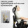 Bürostuhl, Ergonomischer Schreibtischstuhl mit Netzstoffbezug, verstellbar, rollbar, mit Armlehnen, Kopfstütze, Schwarz