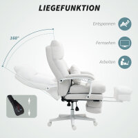 Rollsessel, Leinenoptik, höhenverstellbar, 160 Grad...