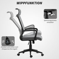 Bürostuhl mit weicher Rückenlehne, Räder,...