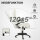 Ergonomischer Schreibtischstuhl mit Massagefunktion, 68 x 72 x 110–120 cm, Cremeweiß
