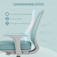 Bürostuhl, Ergonomisch Schreibtischstuhl mit Drehfunktion, Höhenverstellbar 55 x 48 x 82,5-94,5 cm Grün