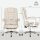 Bürostuhl mit Massagefunktion, ergonomisch, 65x160x104cm, Cremeweiß
