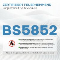 Homeoffice Stuhl Schreibtischstuhl mit Leinenoptik Höhenverstellbar Schneidersitz Drehstuhl mit Wippfunktion, Beige